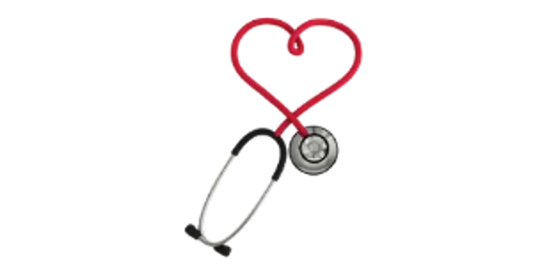 Stethoscope shaped into a heart