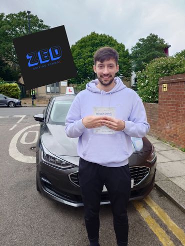 Aleks passed 1st time today at Wood Green test centre