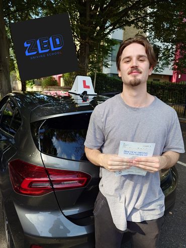 Callum passed 1st time at Wood Green test centre