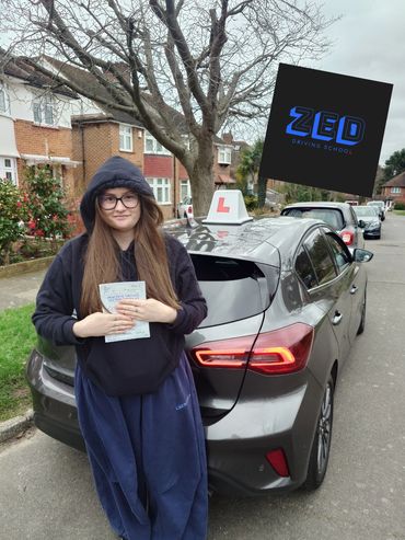 Emily passed 1st time today at Wood Green test centre with only 2 driving faults