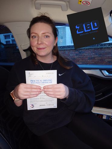 Hannah passed 1st time at Wood Green test centre