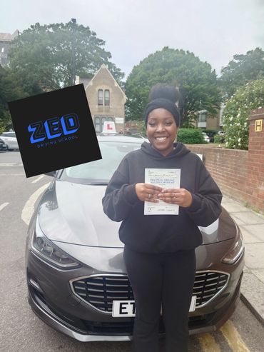 Kiana passed 1st time today at Wood Green test centre with only 1 driving fault