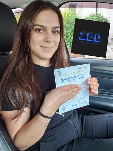 Linda passed 1st time at Wood Green test centre
