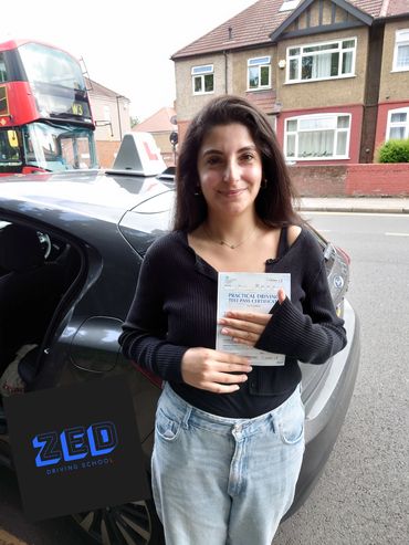 Natalie passed her driving test at Wood Green test centre