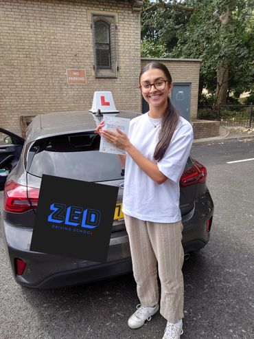 Romayne passed 1st time at Wood Green test centre with only 2 driving faults