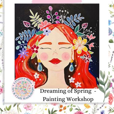 Creative painting class, sip and Paint in Bristol UK