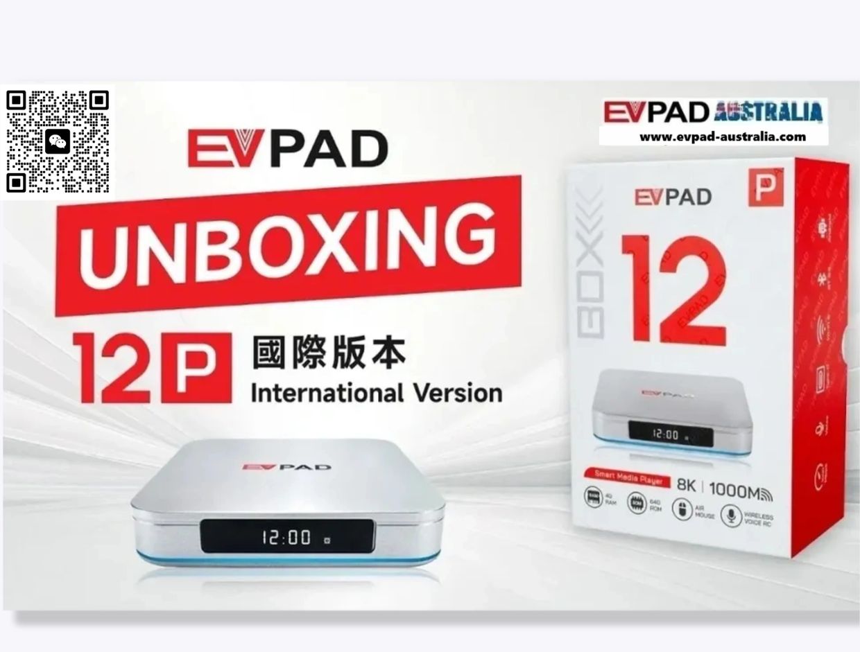 EVPAD 12P International Version smart media player unboxing.