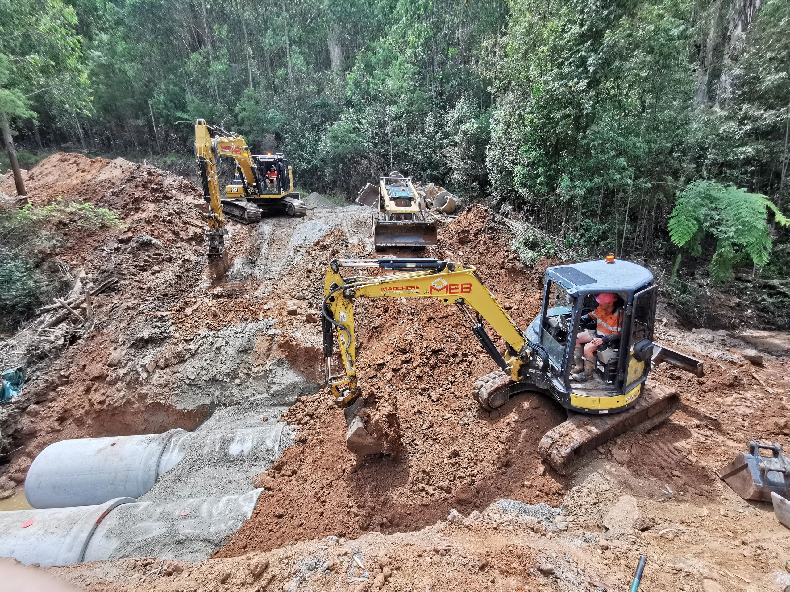 Road and culvert works