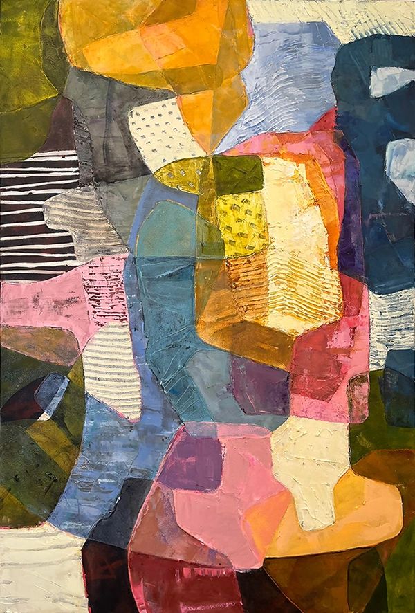 It's A Celebration: 24"x36"x1.5", oil + mixed media on gallery canvas