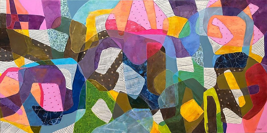 SOLD
Synchronicity: 36"x72"x1.5", mixed media + oil on gallery canvas.
