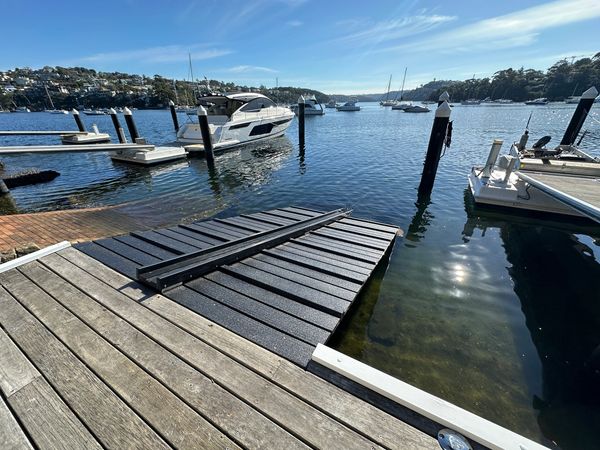 New skid ramp with dingy launch aid Mosman 