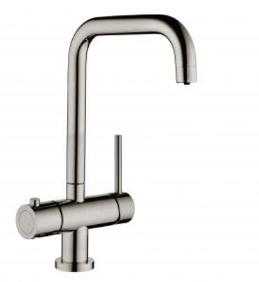 U SPOUT INSTANT HOT WATER TAP-BRUSHED STEEL