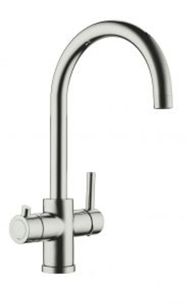 INSTANT HOT WATER TAP-BRUSHED STEEL