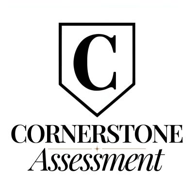 Logo with large 'C' and text 'Cornerstone Assessment'.