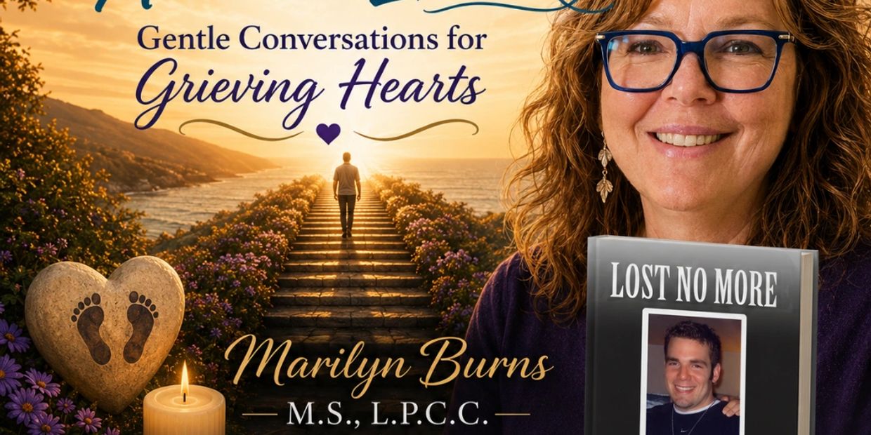 Book cover on grief support by Marilyn Burns.