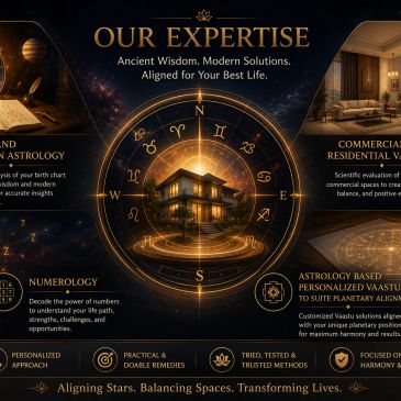 Astrology and Vaastu expertise offering personalized and scientific home solutions.