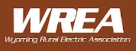 Logo of Wyoming Rural Electric Association with bold WREA text.
