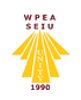 Logo with yellow arrows and red text, dated 1990.