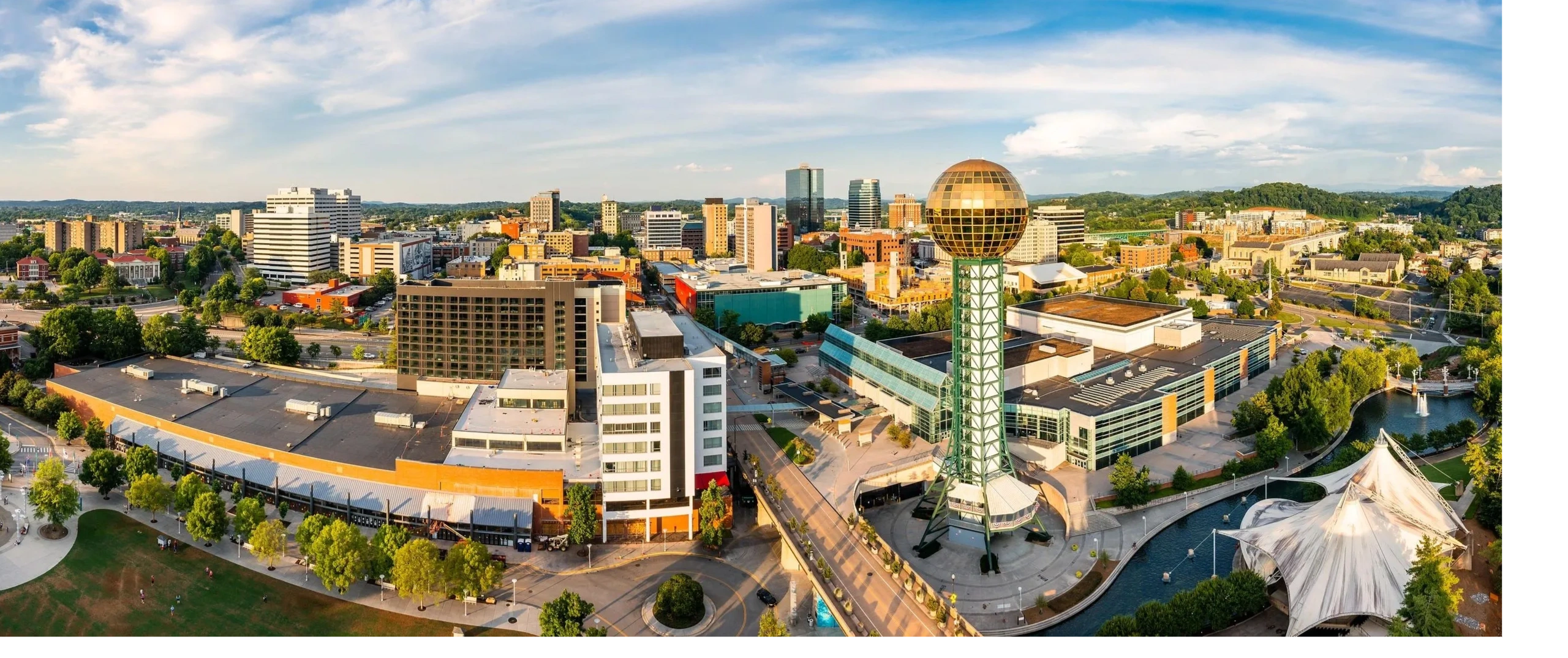 Knoxville, Tennessee skyline.