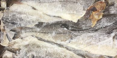 SALTED COD BACCALO PRD OF CANADA SEAFOOD LOS ANGELES CA DISTRIBUTOR FISH SQUID PROCESSOR IMPORT CA 