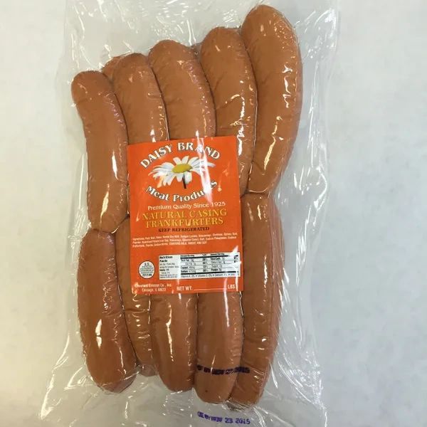 Jumbo Natural Casing Frankfurters (approx. 5 lb bulk pack)