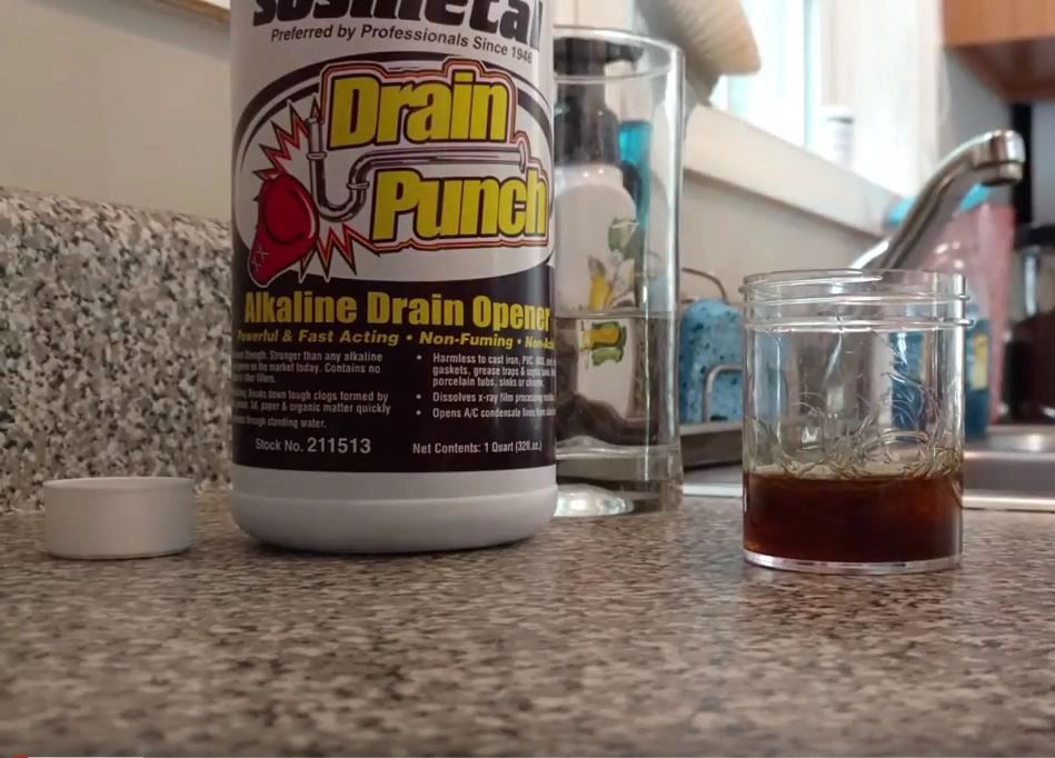 Dissolving Hair and Soap With Non Acid Drain Punch