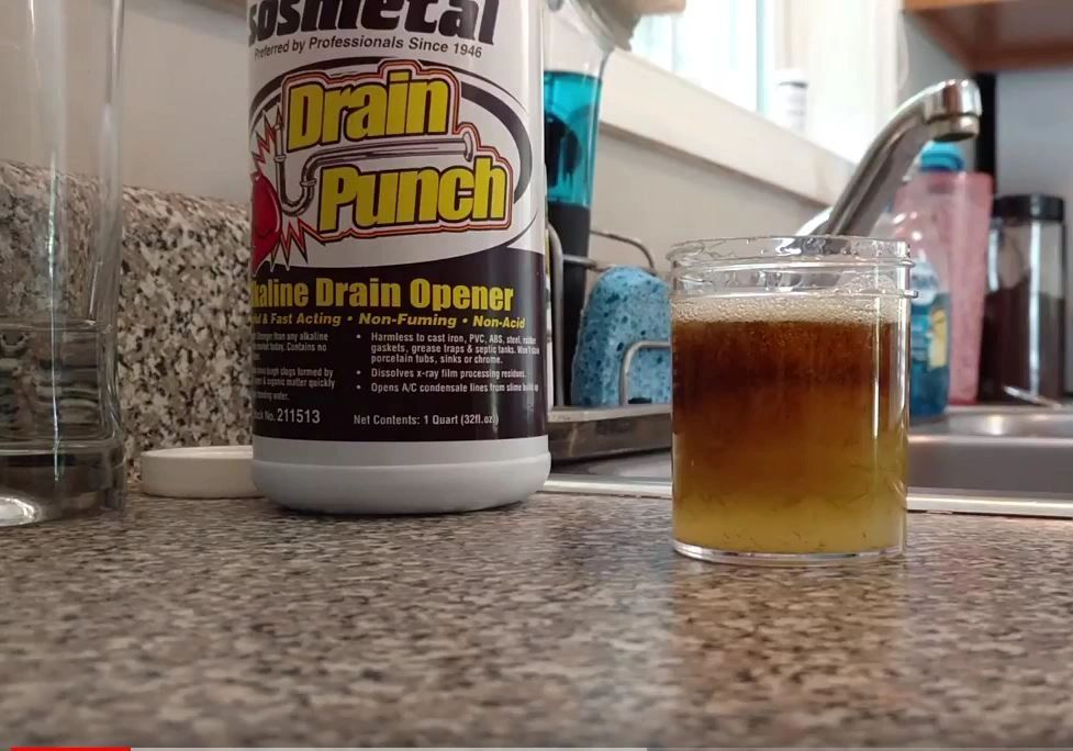 Dissolving Hair and Soap With Non Acid Drain Punch