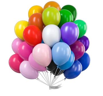 Single helium balloons on string, starting at £2 per balloon.