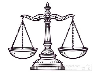 Illustration of a classic balance scale.
