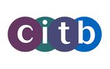CITB Accredited 
White background, purple, turquoise, lilac and blue circles with white letters
