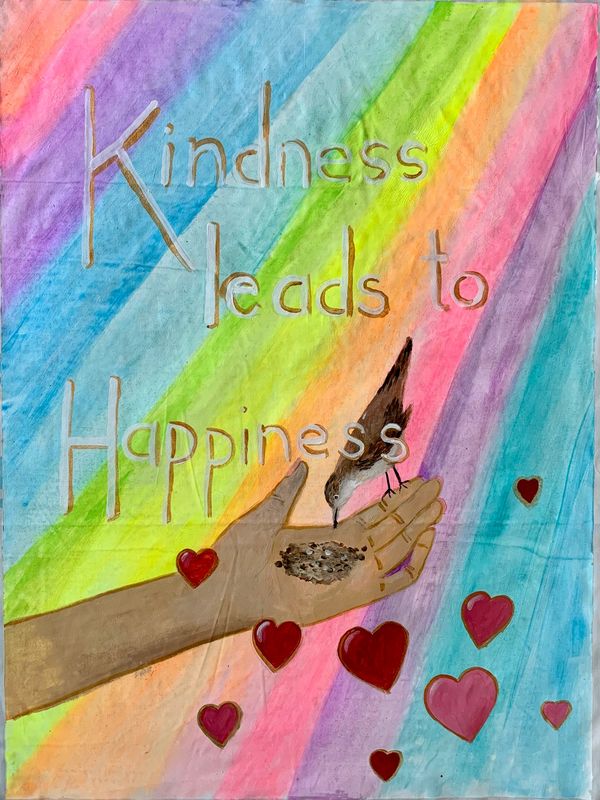 Diane Ricks, USA 
Kindness leads to Happiness 