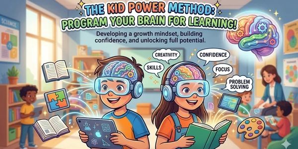 Kids use the Kid Power Method to boost brain skills like creativity and problem solving.