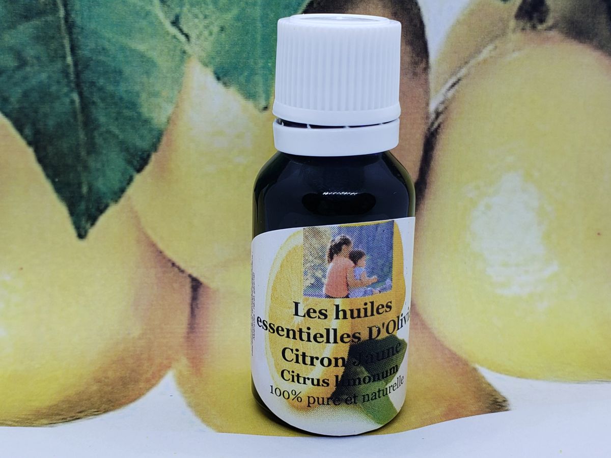 Huile essentielle citron 100% pure et naturelle Bio