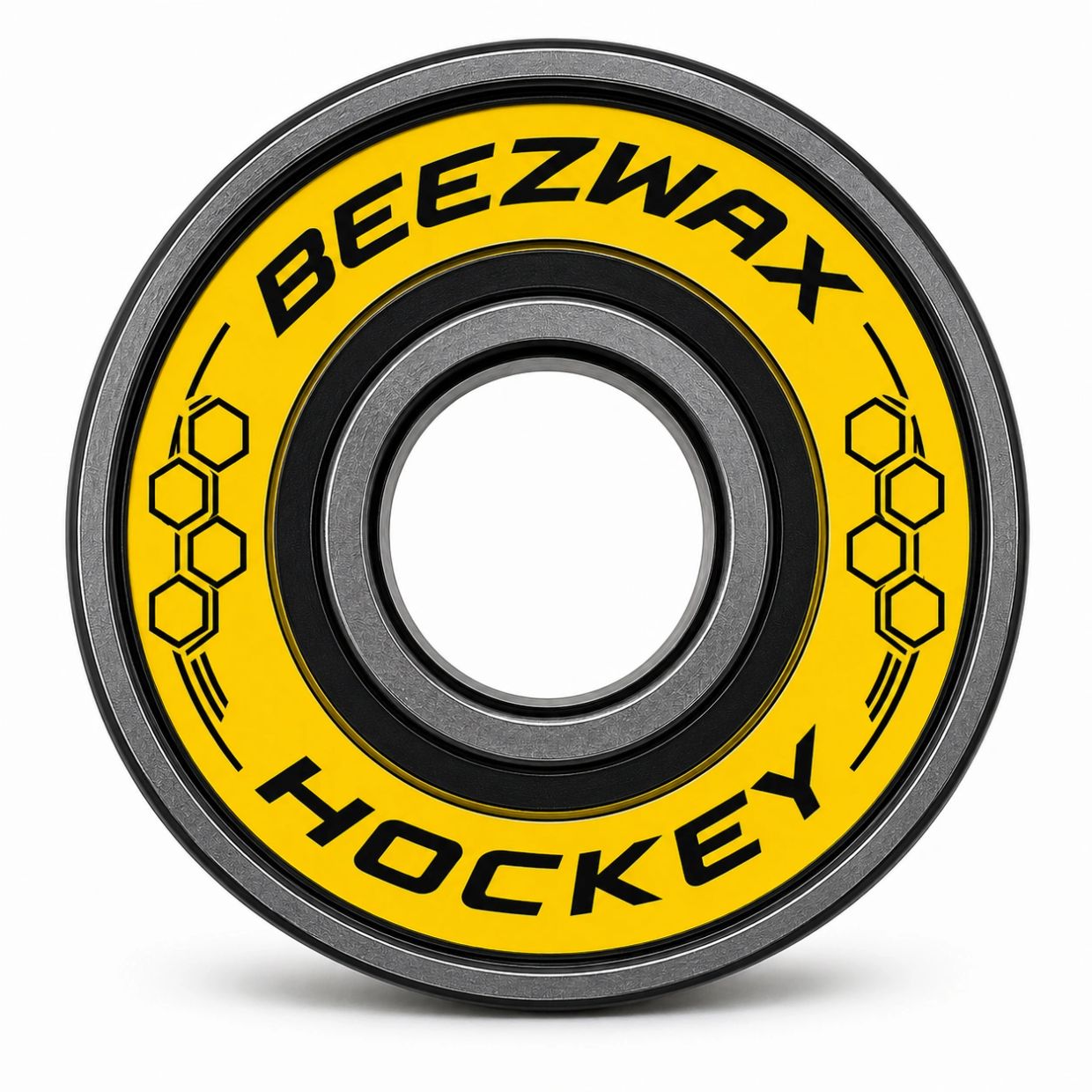 A yellow Beezwax Hockey bearing.