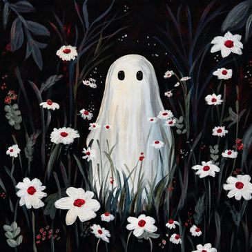 This event is unique because we will be painting on a black canvas!!