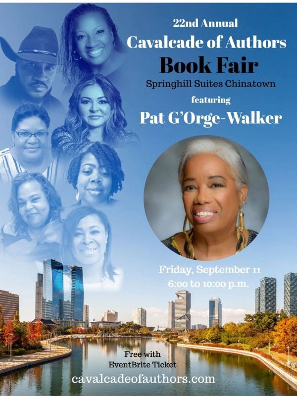 Poster for 22nd Annual Cavalcade of Authors Book Fair featuring Pat G'Orge-Walker.