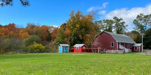 Back field, barn and goat pen area.