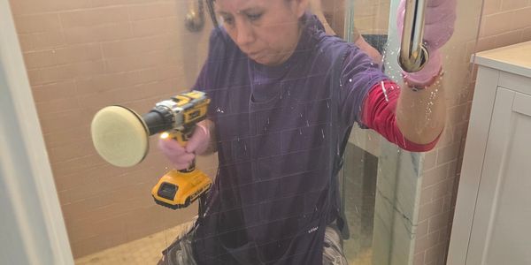 Professional cleaning in progress Essex County NJ home