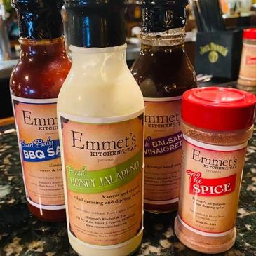 Emmet's Kitchen & Tap Sauces and The Spice.