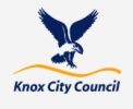 Logo of Knox City Council featuring a stylized eagle.