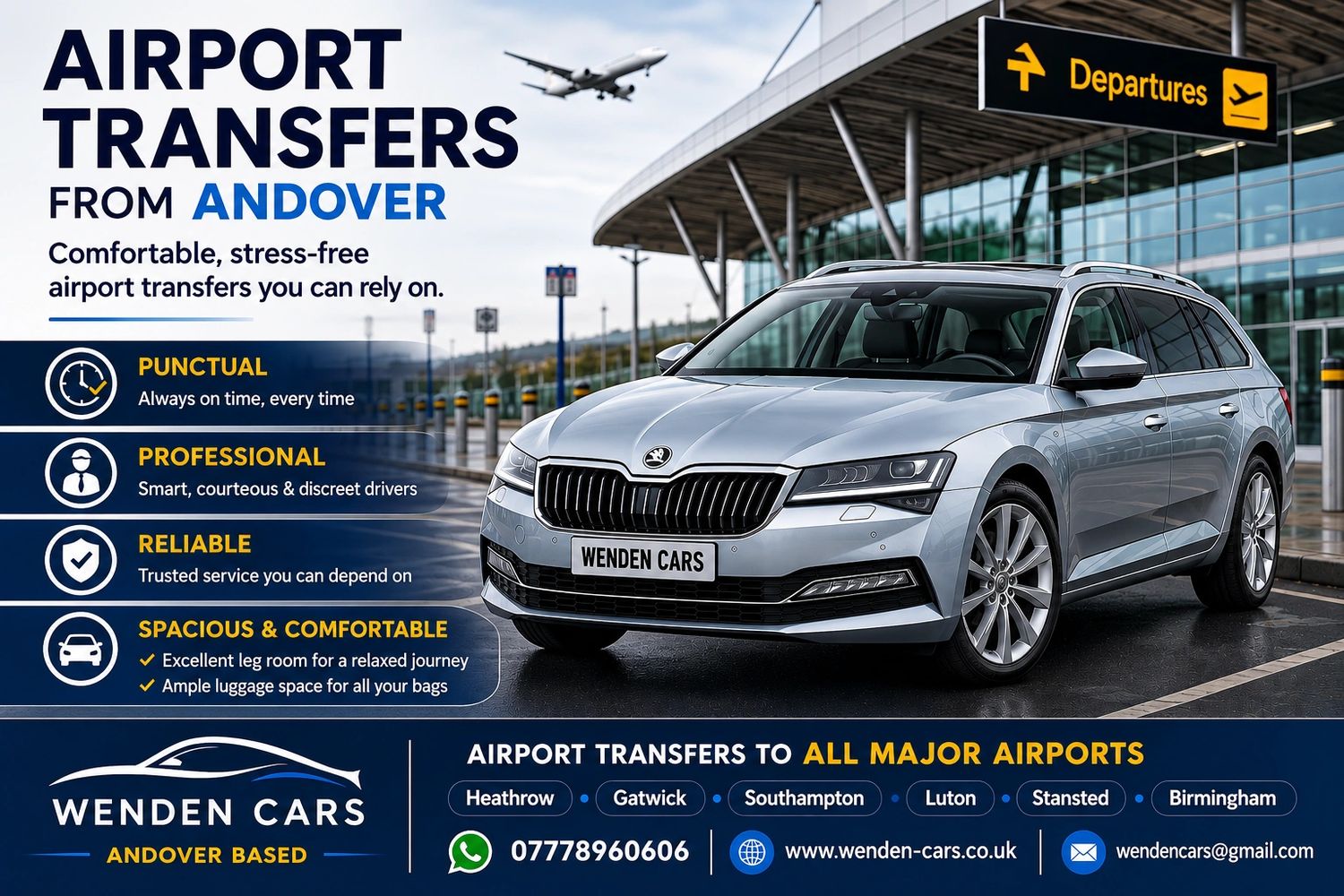Airport transfers from Andover