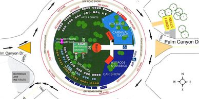 Borrego Days Festival at Christmas Circle Map