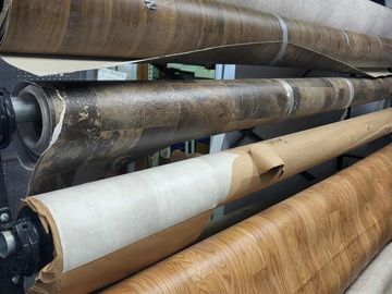 rolls of wood grained lino 
