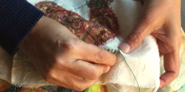 Slow Stitching Kirandeep Grewal, Textile artist, Canberra