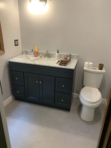 Vanity and toilet 
South Windsor, Connecticut