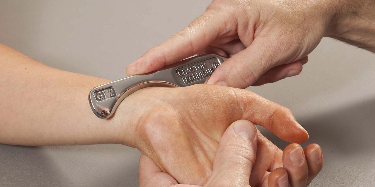 Graston for pain relief, scar tissue breakdown, improved mobility, and faster soft-tissue recovery.