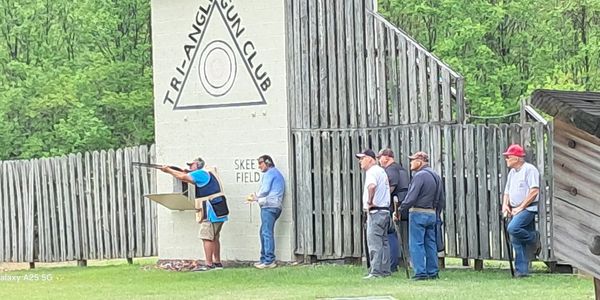 Tri-Angle Gun Club members participate in skeet shooting at our gun club range.