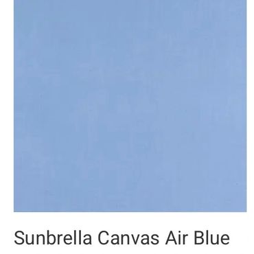 Sunbrella Canvas fabric in Air Blue color.