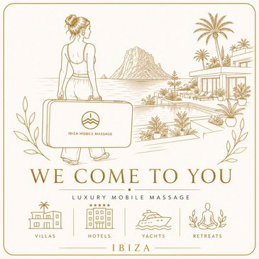 Luxury mobile massage in Ibiza delivered to your villa, hotel, yacht or retreat.