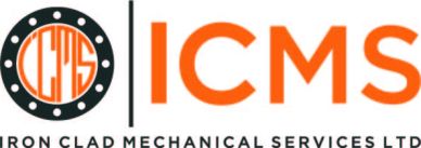 Logo of Iron Clad Mechanical Services Ltd featuring bold orange and black design.